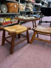 3 antique stools