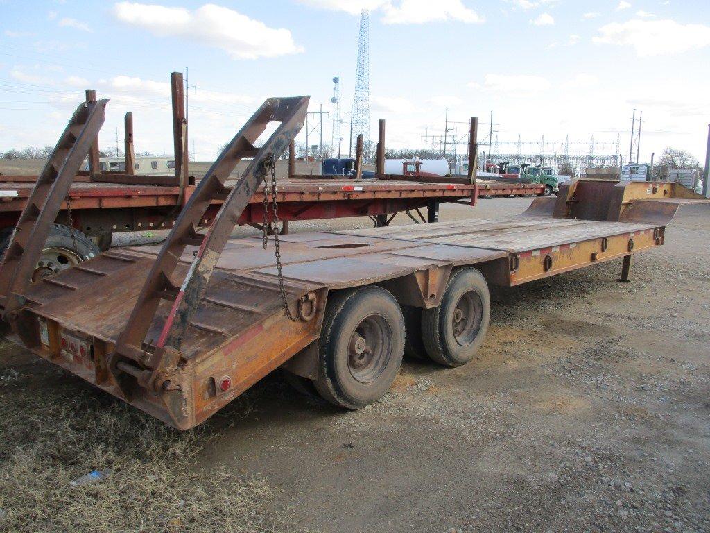 1980 NUTTALL LOWBOY T/A TRAILER;