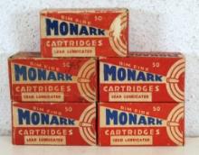 5 Full Vintage Boxes Federal Monark .22 LR Cartridges Ammunition...