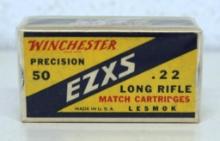 Full Vintage Box Winchester Precision 50 EZXS .22 LR Match Cartridges Ammunition...