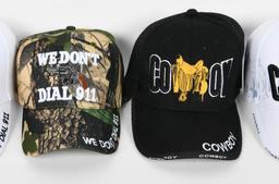 5 Various Ballcap "We Don't Dial 911 & Born in USA