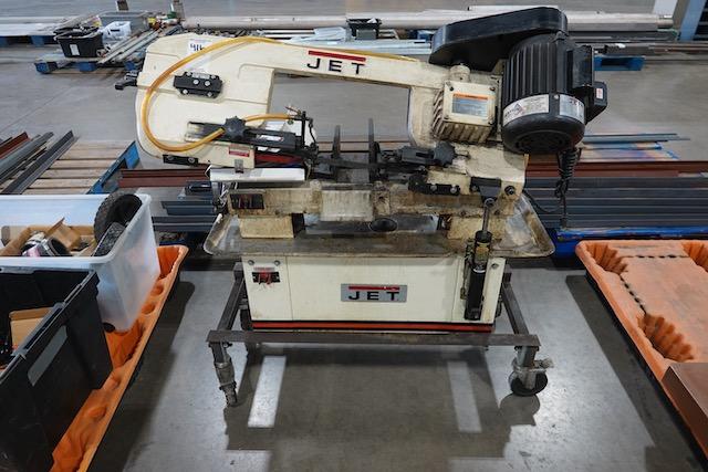 JET 7” HORIZONTAL-VERTICAL BAND SAW MOD: HVBS-7MW W/EXTRA BLADES