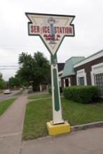 OUTDOOR SERVICE STATION BAR & GRILL SIGN