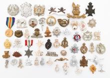 WWI - COLD WAR BRITISH REGIMENTAL BADGES & MEDALS