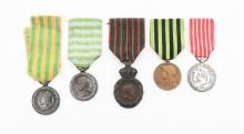 19th C. - WWII FRENCH CAMPAIGN MEDALS