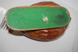 Vintage Wooden Walnut Cracking/Cracker Set, 12"L x 7 3/4"W