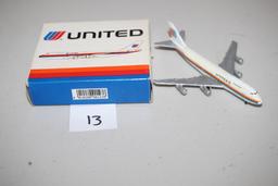 United Boeing 747 Die Cast, 1:600 Scale, 901/23, Schabak, Made In Germany