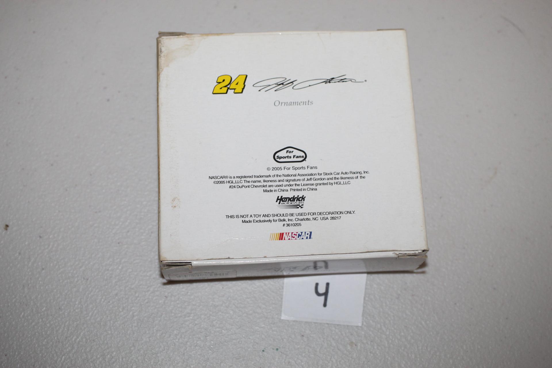Jeff Gordon, #24 Ornaments, Appear Unused, Made Exclusively for Belk, Each 3"