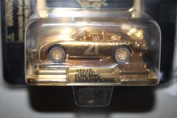 24K Gold Plated Commemorative Series Car, #21, NIP, 1/24 Scale, 50th Anniversary Nascar