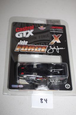 John Force Castrol GTX, 10X Champion, 2001 Mustang Funny Car, 1:64 Scale