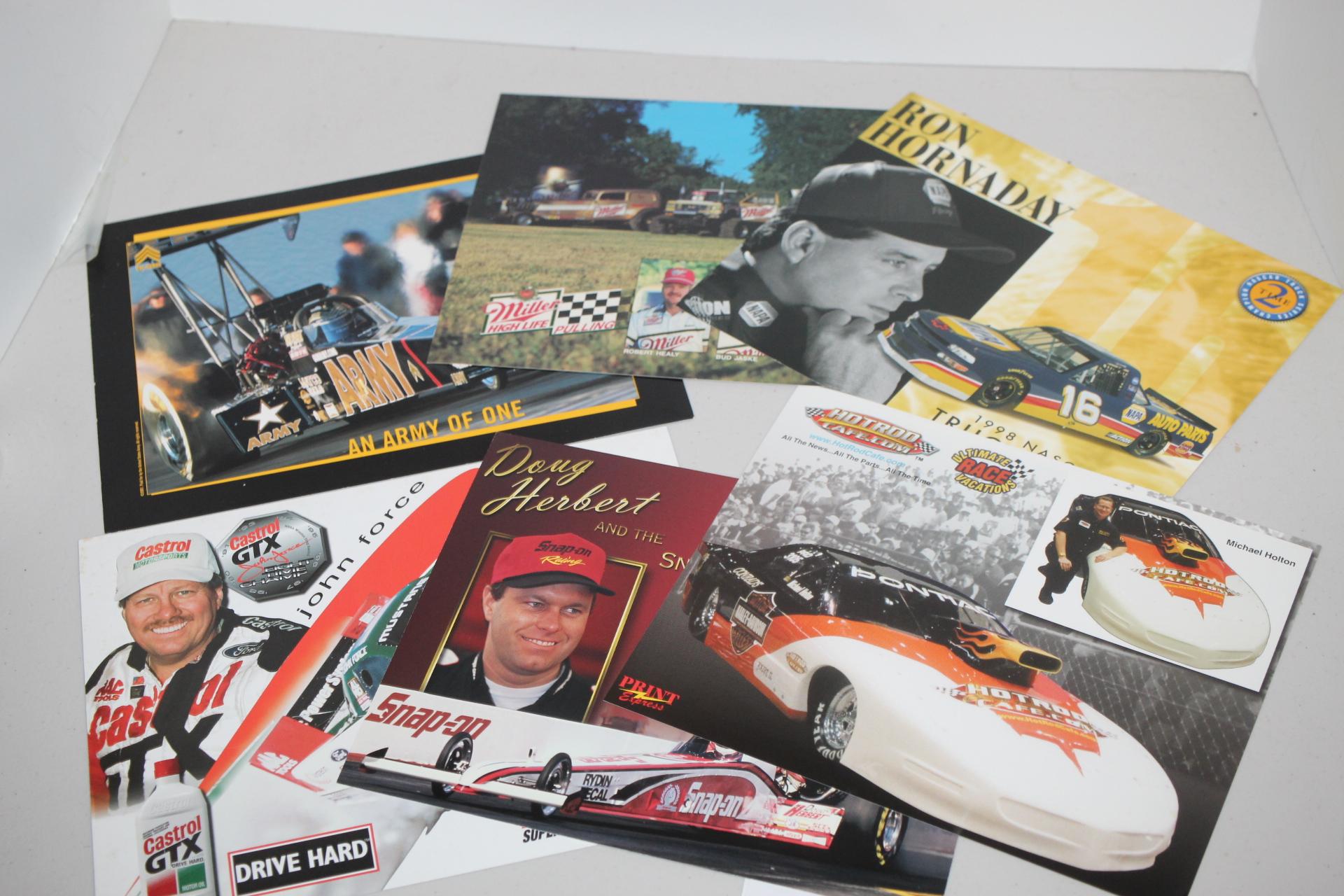 Assorted Dragster, Pulling, Truck Series, Funny Car Pictures, Cardboard, 11" x 8 1/2"