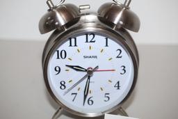 Sharp Alarm Clock, Model SPC800, Battery Operated, Metal & Plastic, 6 3/4"H x 4 1/2"W