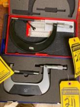 Starrett Outside Micrometer, 5"-6", & Aerospace Outside Micrometer, 4"-5"