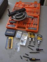 Drill Bit kit and misc new Bits and Mag. Trays