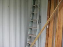 2 Ladders Alum Extension and Fiberglass Step