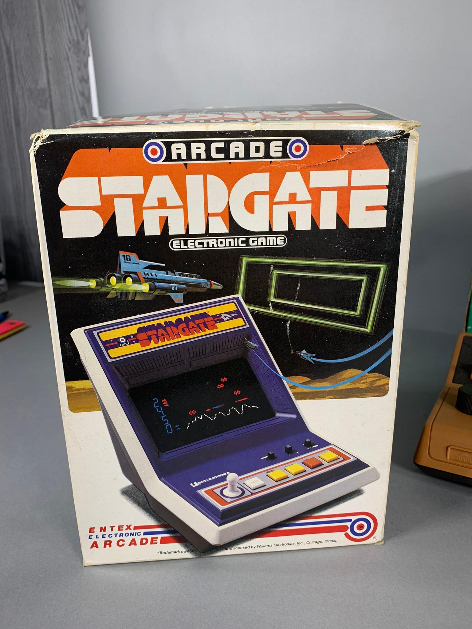 Vintage 1982 Entex Stargate Table Top Arcade Game & Hanimex 777 Electronic TV Game Pong System