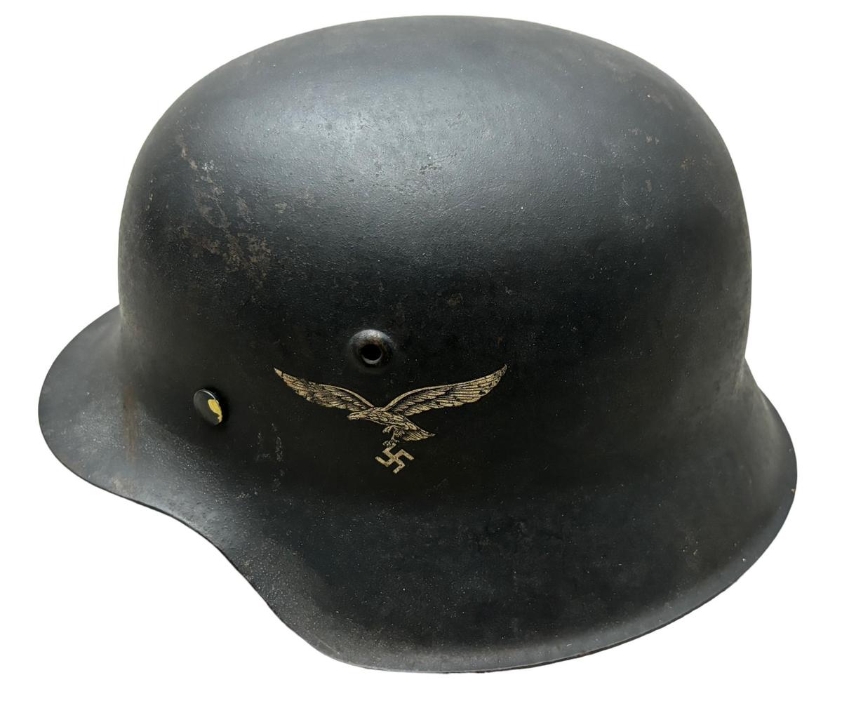 WWII GERMAN LUFTWAFFE M42 HELMET VET BRING BACK