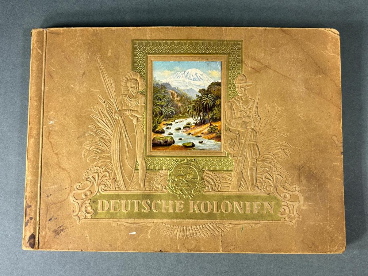 WWII GERMAN CIGARETTE CARD ALBUM DEUTSCHE KOLONIEN