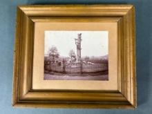 CIVIL WAR ALBUMEN MONUMENT AT UHRICHSVILLE OHIO UNION CEMETERY