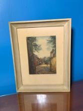 Antique Signed Souvenir Print