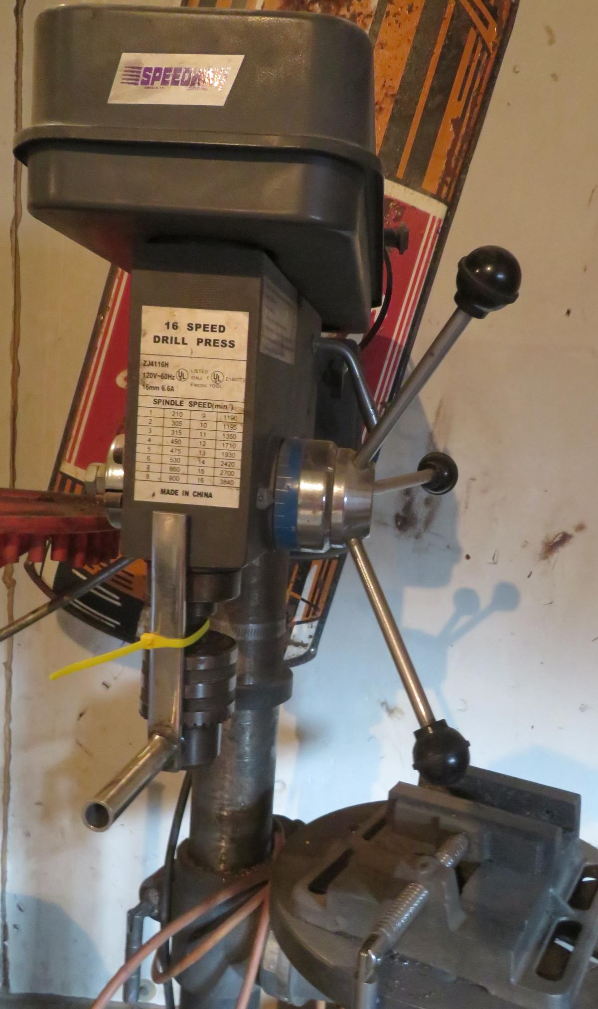 16 SPEED FLOOR MODEL DRILL PRESS