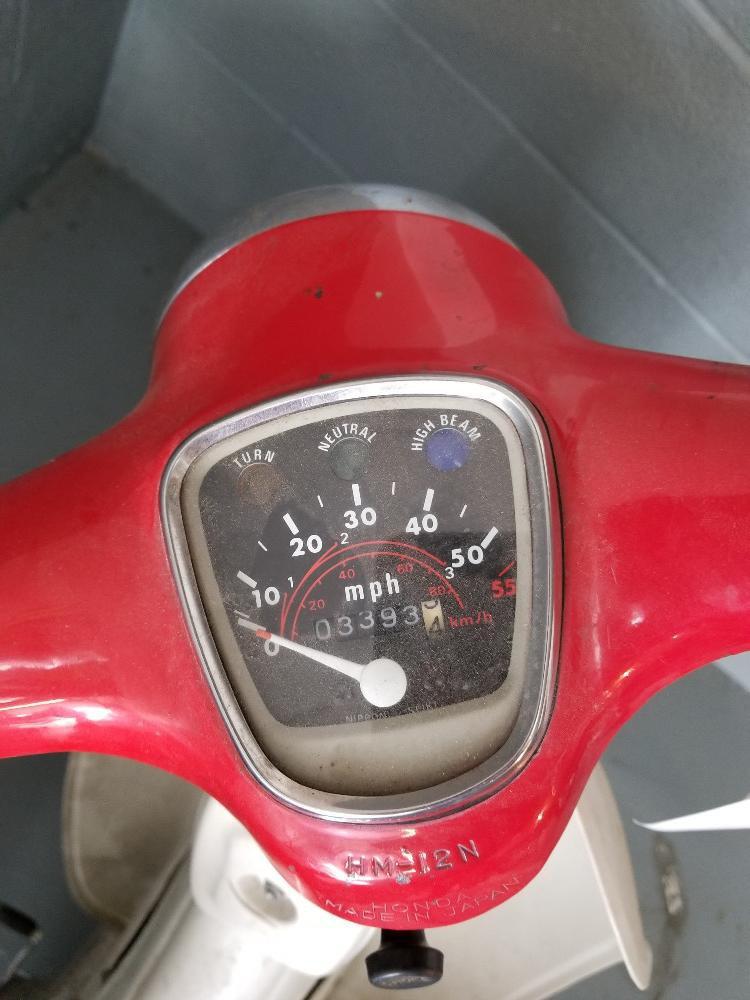 1981 Honda Passport motorcycle, shows 3,393 miles