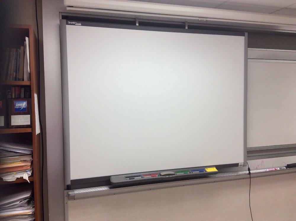 SmartBoard and overhead projector