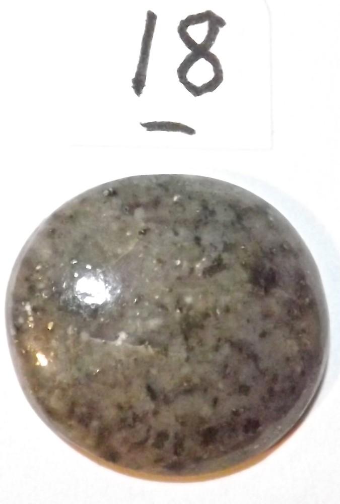 Off Gray Earth Colors Mixture Jadeite Stone, 3 Grams, 3/4" x 5/8"