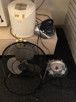 Slant-Fin HEPA Cleaner, Lakewood Commercial Fan, (2) Radios