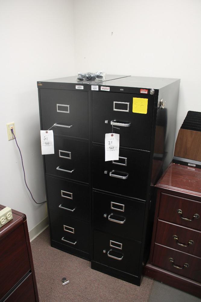 (2) 4-Drawer File Cabinets