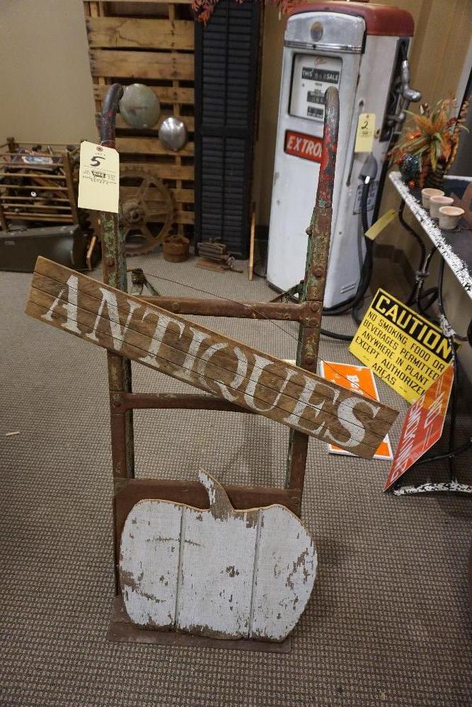 Vintage Dolly, Pumkin, Antique Sign