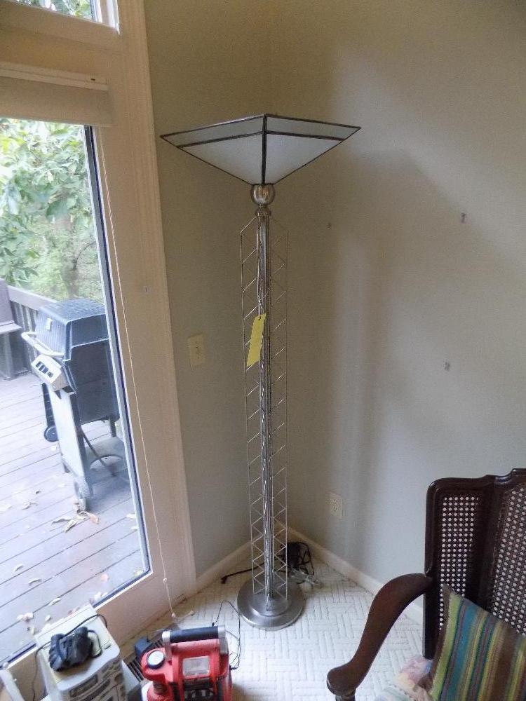 Metal floor lamp