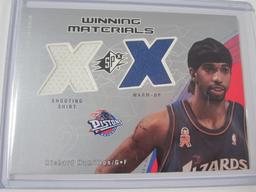 Richard Hamilton Detroit Pistons Game Used Worn Jersey Card SP