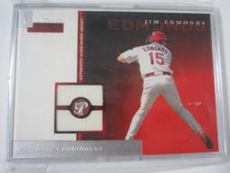 Jim Edmonds St Louis Cardinals Game Used Worn Jersey Card SP