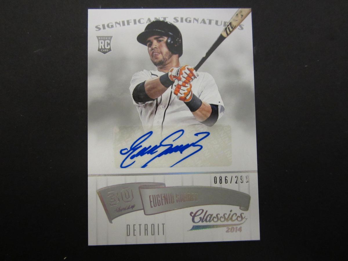 2014 PANINI BASEBALL EUGENIO SUAREZ SIGNED AUTOGRAPHED CARD 86/299