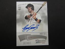 2014 PANINI BASEBALL EUGENIO SUAREZ SIGNED AUTOGRAPHED CARD 86/299