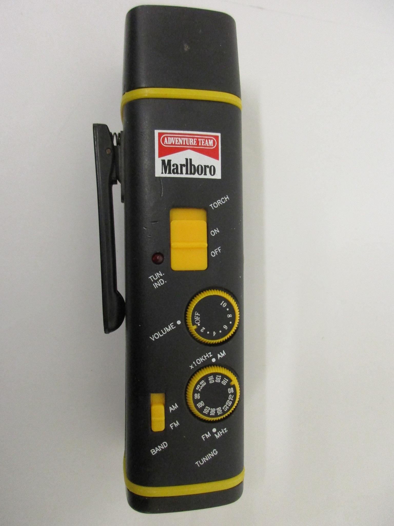 Marlboro Adventure Team Multi Funtion AM FM Radio Flashlight Headphone jack