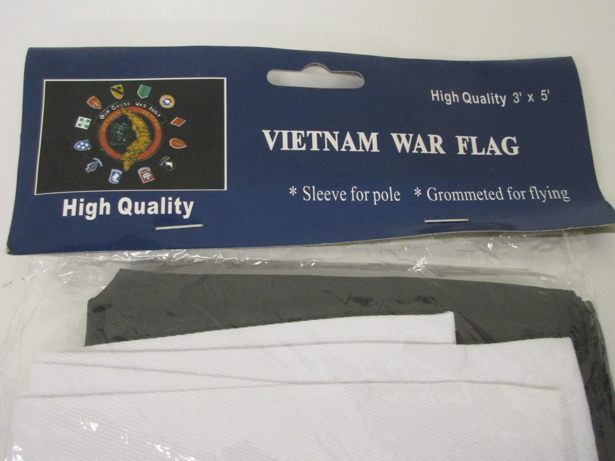 Vietnam War Flag 3'x5'  Sealed Sleeve for Pole or Grommeted for flying