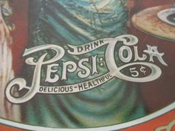 Pepsi Cola Vintage Victorian style metal drink tray
