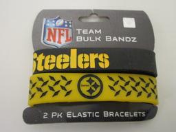 Pittsburgh Steelers NFL Football Team Bulk Bandz set of 2