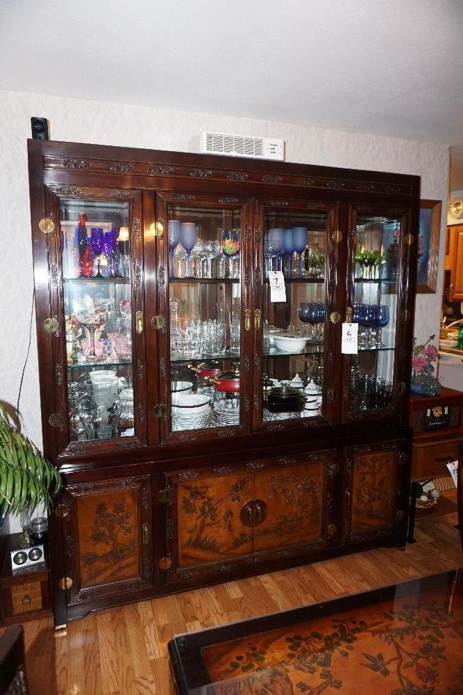 Bernhardt Stenciled-Front China Hutch