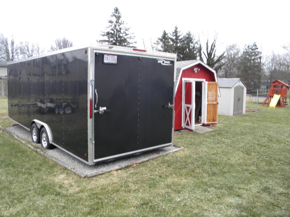 2012 Storm model Lightning car hauler trailer