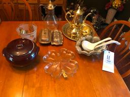 Bean Pot, Plated Tea Set, Covered Butters, Stoneware Ladles