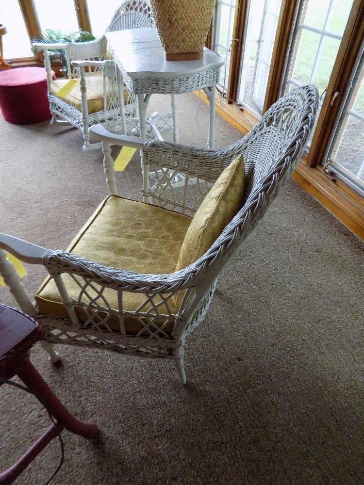 White Wicker Chair