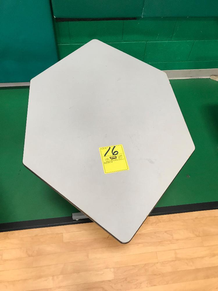 Gray Hexagon Table