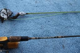 2 Fishing Poles W/ True Temper Quick Spin