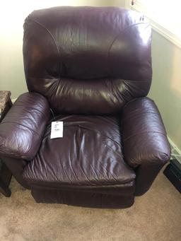 Vinyl platform rocker recliner