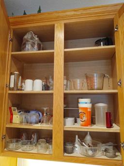 Assorted Glassware & Measuring Cups