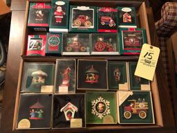 2 boxes of Hallmark keepsake ornaments