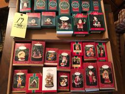 2 boxes of Hallmark keepsake ornaments